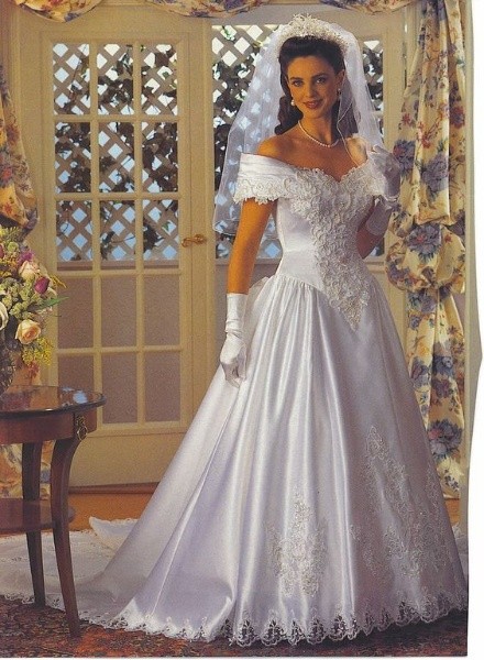 Metallic Wedding Gown for Reception from The 90s